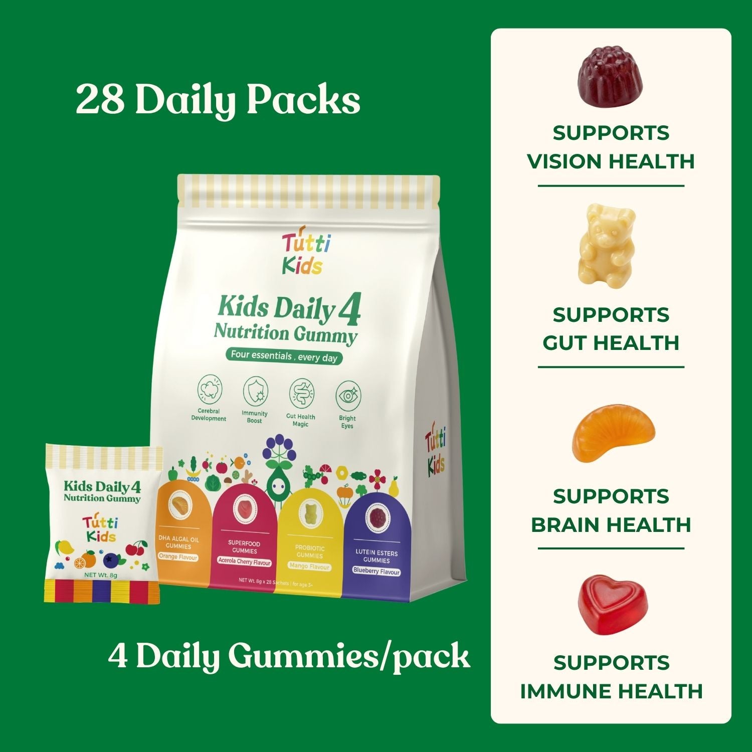 Tutti Kids Daily 4 Nutrition Gummy