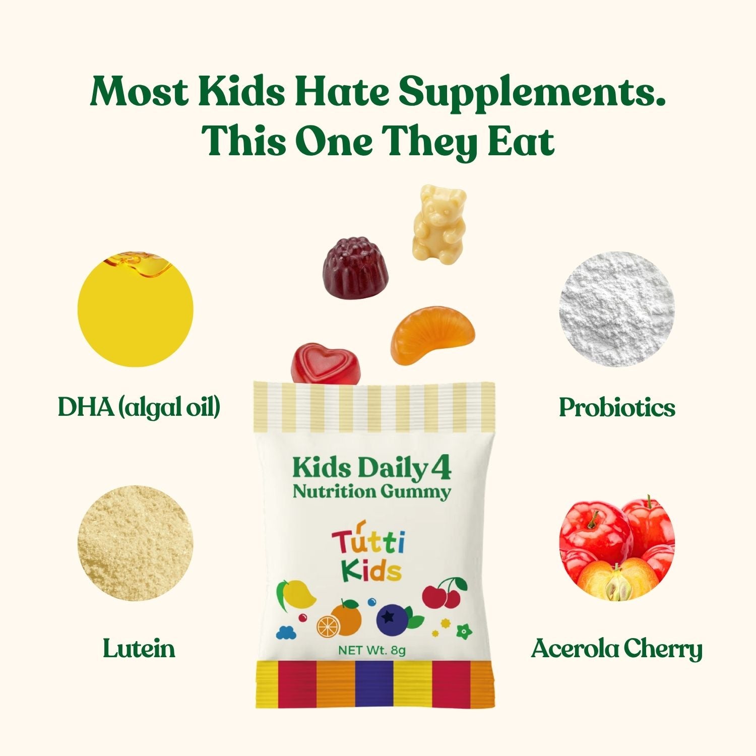 Tutti Kids Daily 4 Nutrition Gummy