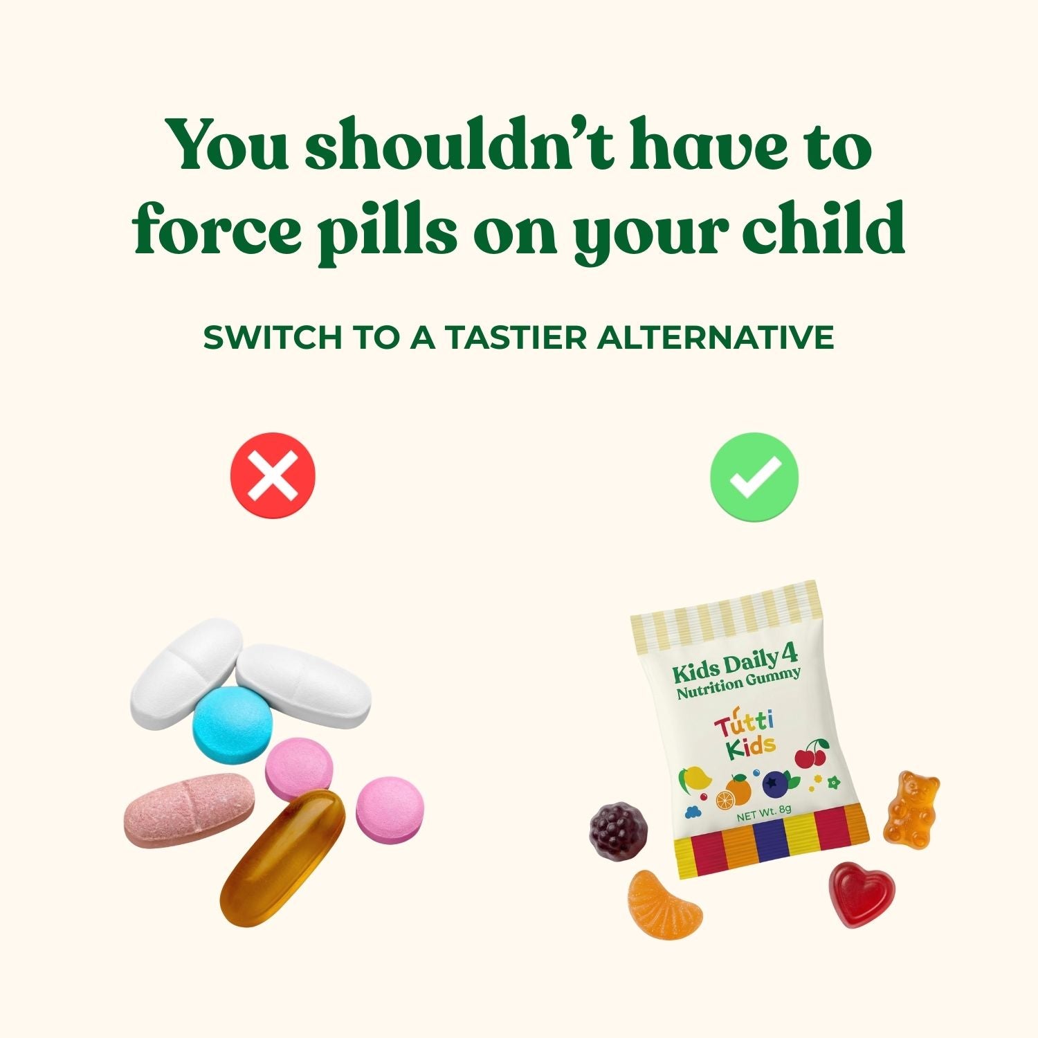 Tutti Kids Daily 4 Nutrition Gummy